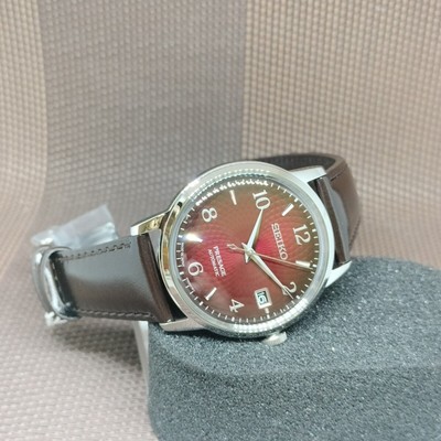 Pre-owned Seiko Presage Srpe41j1 Cocktail Time "negroni" Automatic Leather Men Dress Watch
