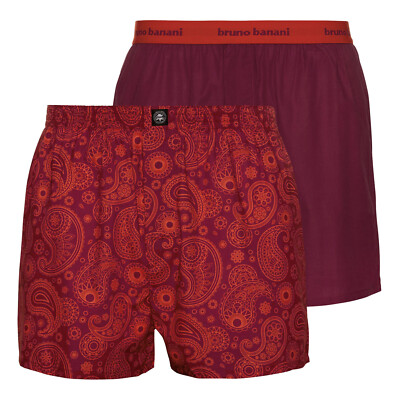 BRUNO BANANI 2er Pack Boxershorts OUTLOOK 22012331-43120 lychee /chianti 7/XL