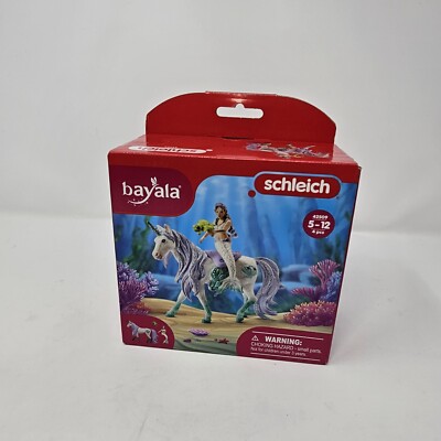 bayala, Mermaid Unicorn Toys for Girls and Boys, Mermaid Doll Riding on Sea U...