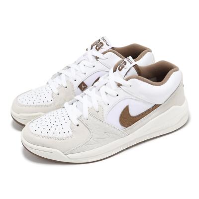 Nike Jordan Stadium 90 White Archaeo Brown Men Casual Shoes Sneakers DX4397-121