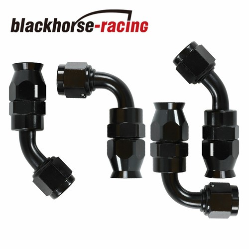 Black Nylon Braided E85 PTFE Fuel Line 20ft 8AN -8AN 10 Fittings Hose kit E85