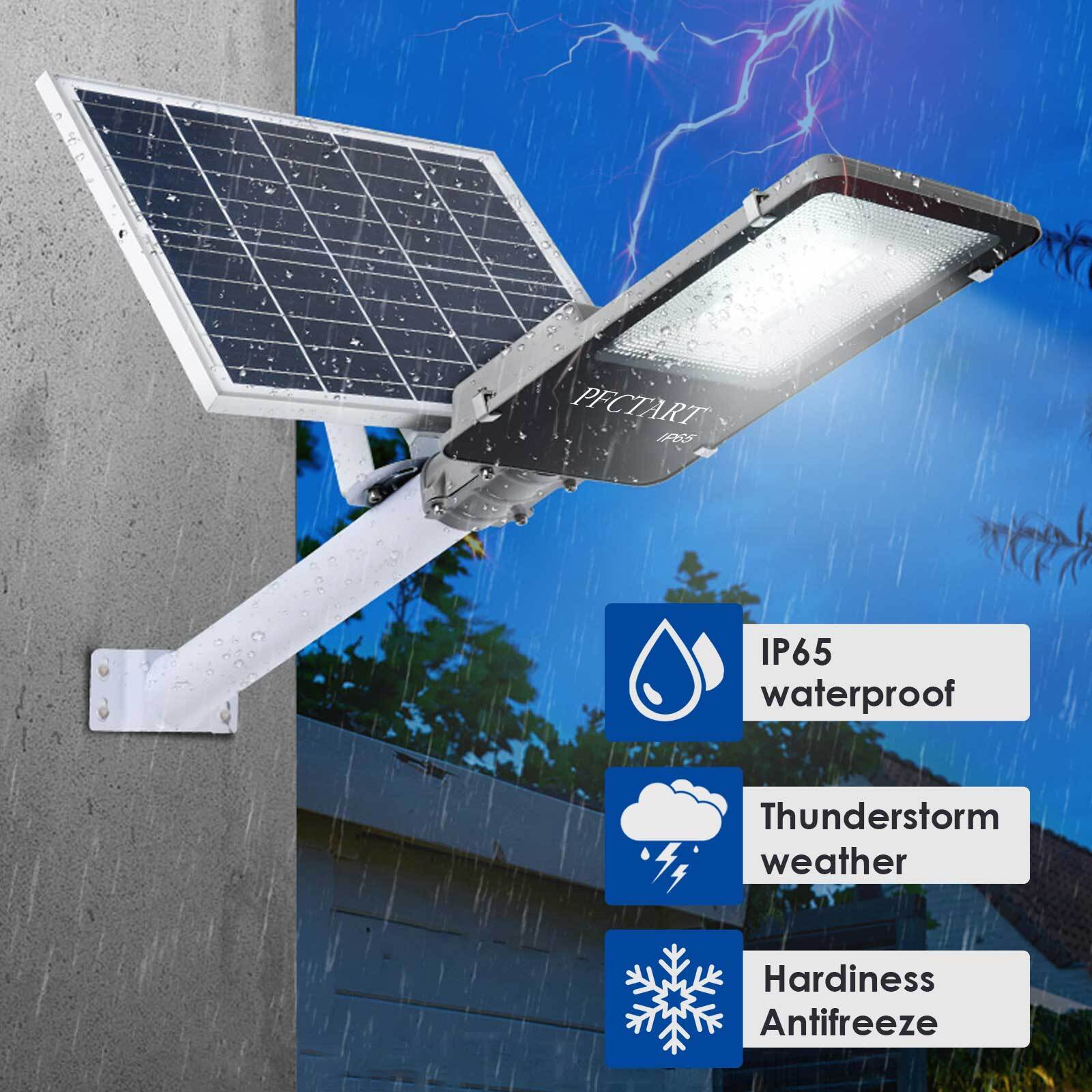 500000LM Solar Street Light 5000W Watt Solar Flood Lights Dusk to Dawn Lamp US