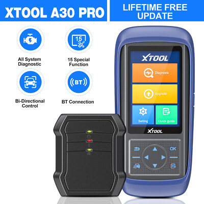 XTOOL A30 PRO Full OBD2 Diagnostic Scanner IMMO Coding ABS SAS Full System Scan