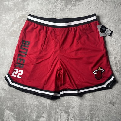 Jimmy Butler UNK Shorts Mens 2XL Red Miami Heat NBA