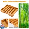 Bellsal Silverware Organizer Kitchen Drawer Organizer Expandable Bamboo Utensil Holder Cutlery Tray for Kitchen Utensil and Flatware Bedroom Office