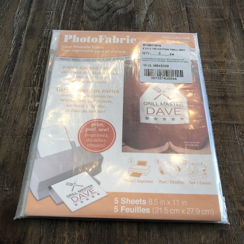 Simplicity by Design Photo Fabric, Inkjet Printable Fabric 3 Pck