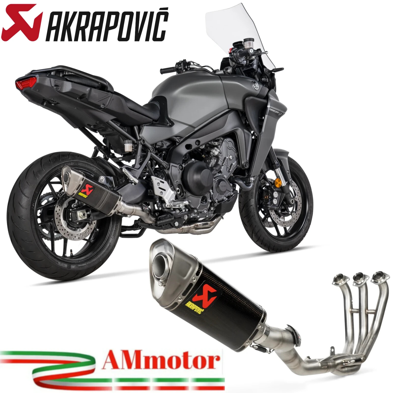 Complete Exhaust Akrapovic Yamaha Tracer 9 GT 2022