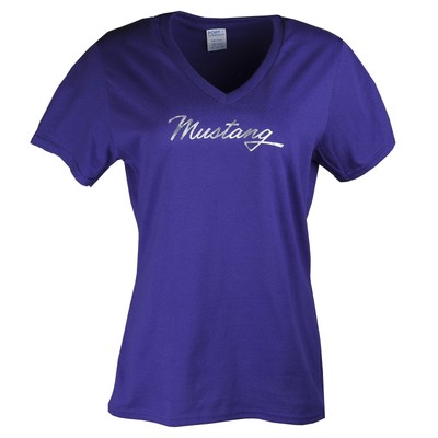 Mustang David Carey Inc. Ford Mustang Foil T-shirt Ladies