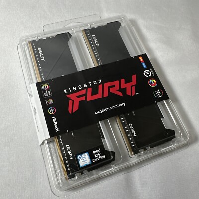 Kingston FURY Beast RGB 32GB 3200MT/s DDR4 CL16 DIMM Kit of 2 KF432C16BB2AK2/32