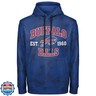 FOCO NFL Men's Officially Licensed Established Wordmark Camo Performance Throwback Team Color Pullover Sweatshirt Hoodie - Buffalo Bills - Blue - (Small)