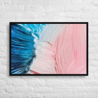 Oil paint strokes 36x24-Framed Canvas Print