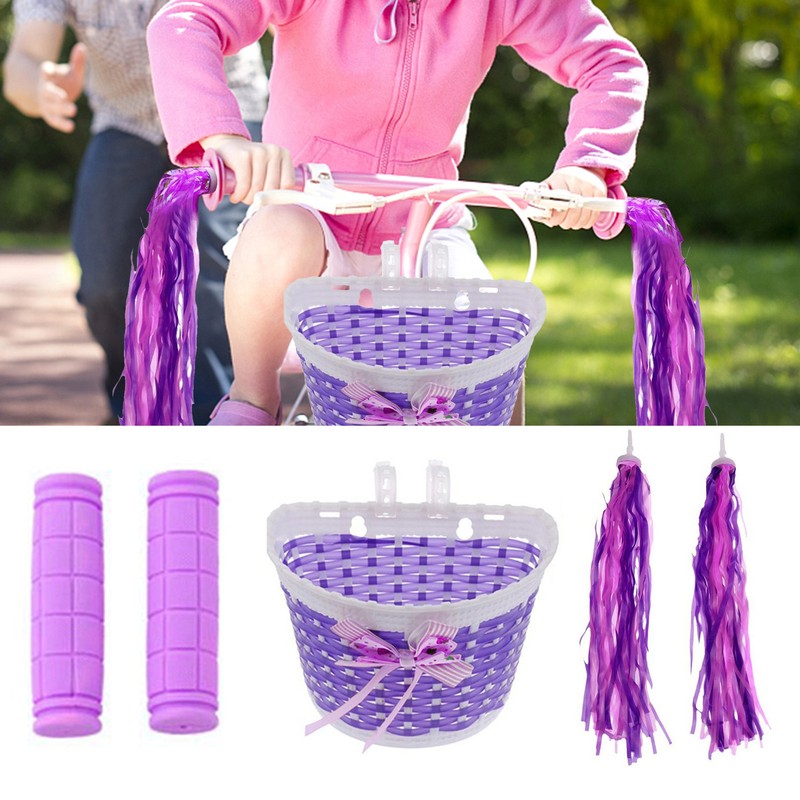 Baskets With Handlebar Grips Bike Front Tassels Streame Bask