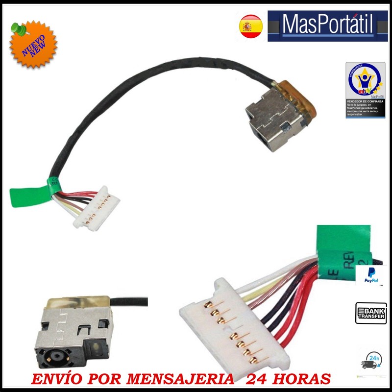 Connecteur Fiche Alimentation + CÃ¢Ble Dc-In Jack Hp Pavilion 14-Bw065nr Pj220