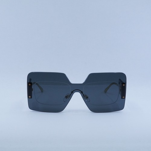 Pre-owned Versace Ve2277 100287 Dark Grey/gold/dark Grey 142--140 Sunglasses In Gray