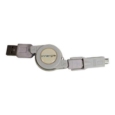 Innergie Magic Cable 2-in-1 Multi-Tip Retractable USB AM-Mini BSP  CHBA