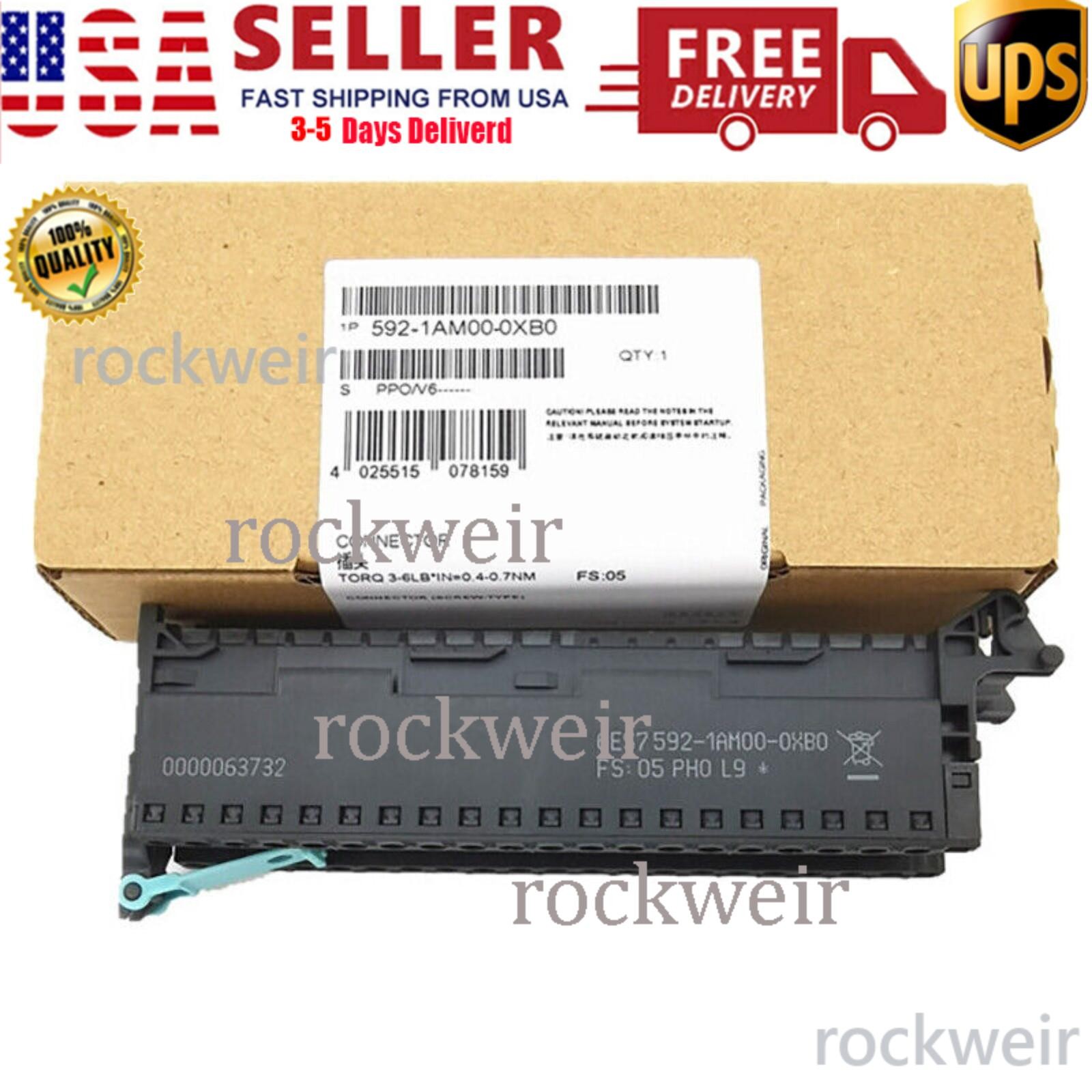 New Siemens SIMATIC S7-1500 6ES7592-1AM00-0XB0 6ES7 592-1AM00-0XB0