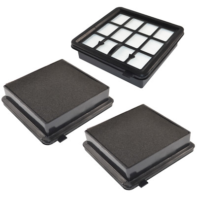 3-Pack HQRP HEPA Pre-Motor Filter Kit for Vax V-2000C and Centrix 3 Cylinder Vac