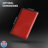 CardGuard Premium Clear Card Sleeves, 100ct – Standard Size Penny Sleeves for Pokémon, Sports Cards, Baseball, Football, and Collectible Trading Cards – Acid-Free, PVC-Free, Durable Protection, Red