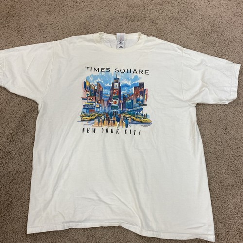 トップス 90s VINTAGE FRUIT OF THE LOOM NEWYORK Vintage 90s Fruit Of The Look Loftees XL Time Square New