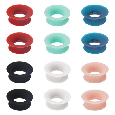 12pcs Mute Style Pack for Earplugs, Silicone Ear Plugs Mute Insert Style Pack...