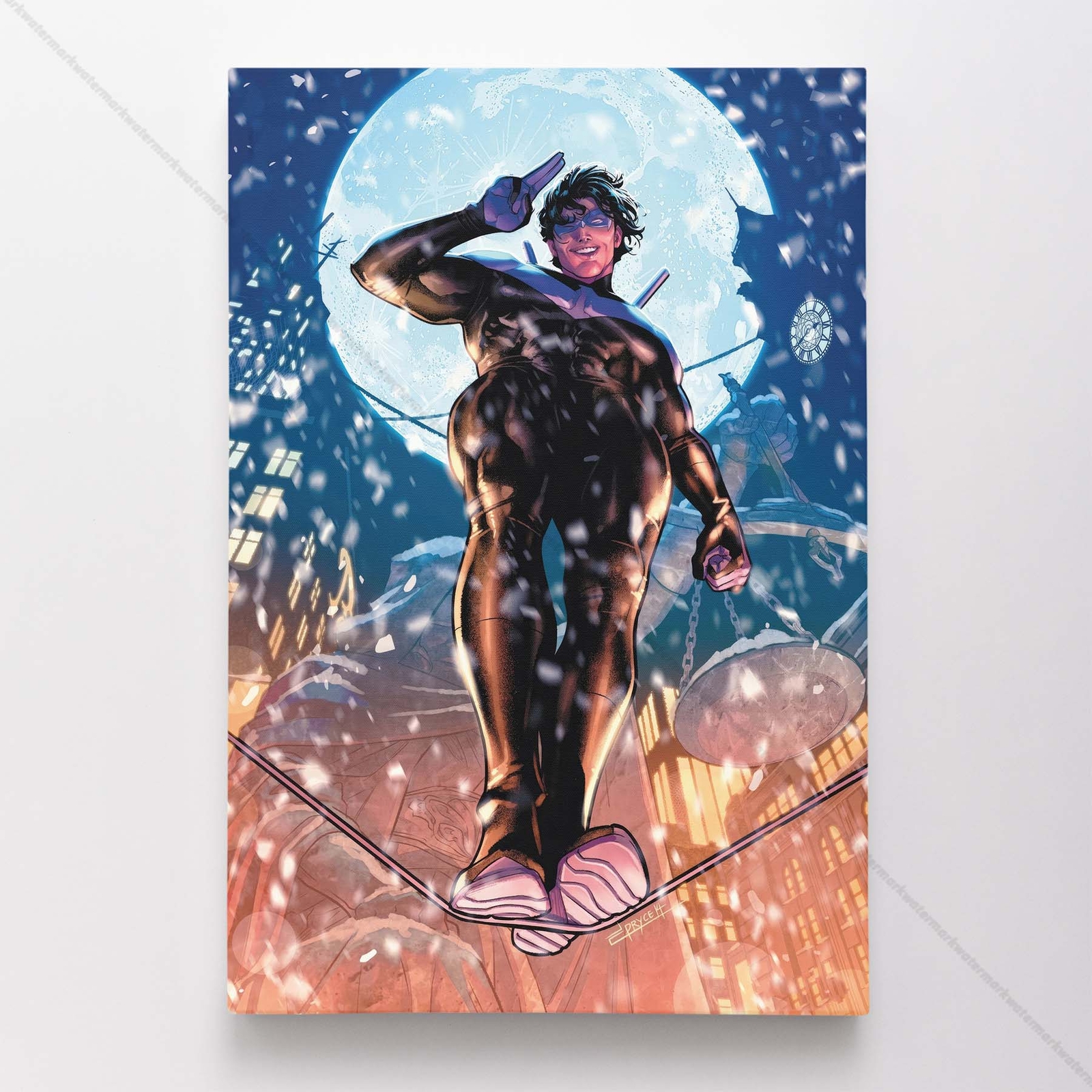 Nightwing Poster Canvas DC Comic Book Cover Art Print #62379