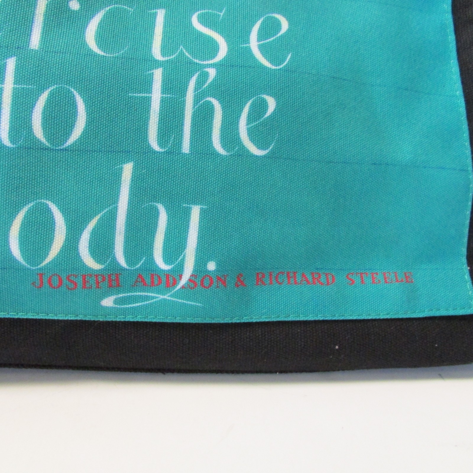 Barnes & Noble Punctuate Book Bag 100% Cotton Black Heavyweight Tote Quotations