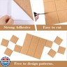 6 Packs Brown Cork Board Felt Board Tiles, Bulletin Board 12