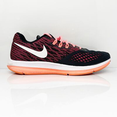 

Nike Womens Zoom Winflo 4 898485-006 Черные кроссовки для бега Размер 9,5, Черный, Zoom Winflo 4
