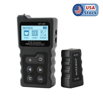 NOYAFA NF-488 POE Tester Network Cable Continuity Checking Test the Current