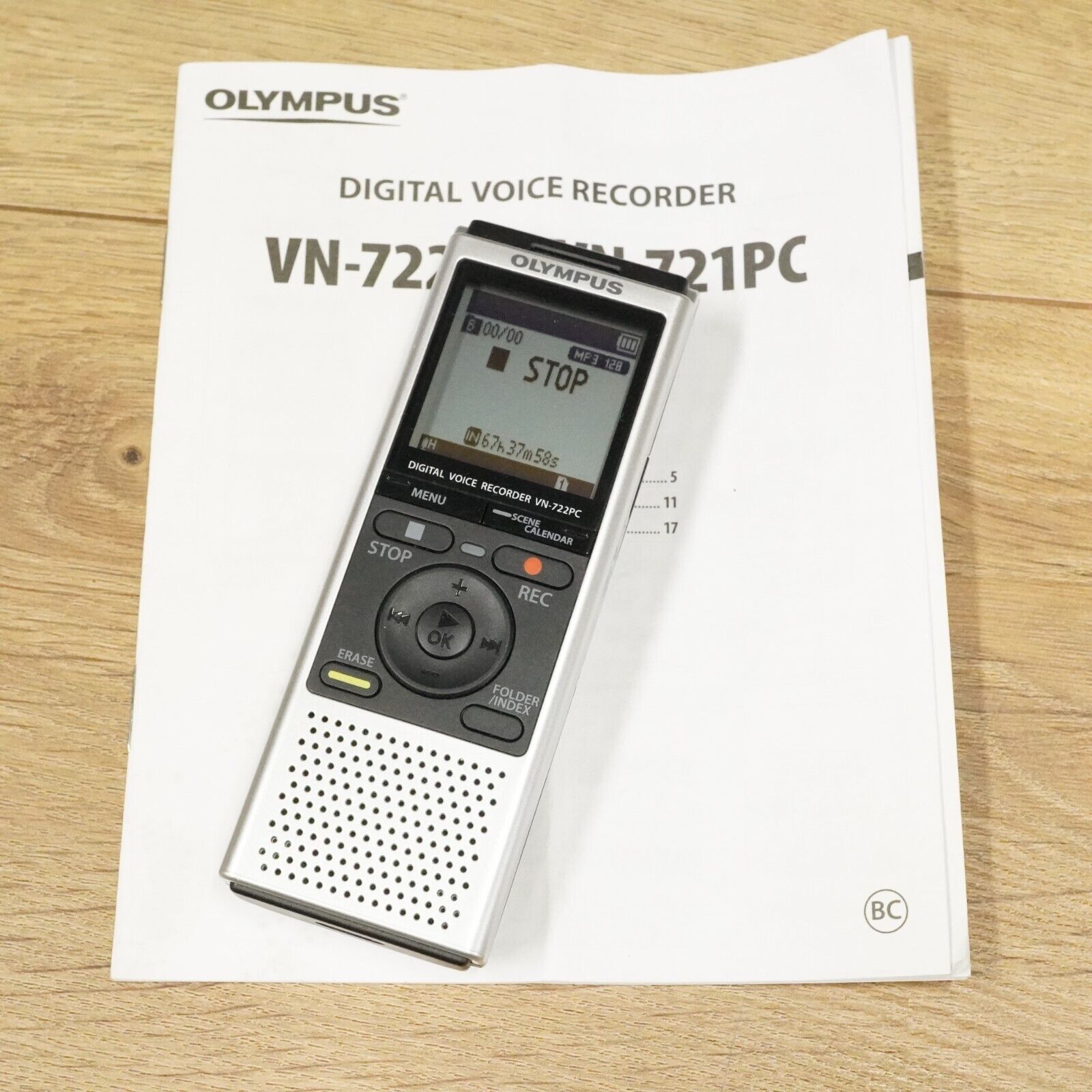 OLYMPUS VoiceTrek ちいさく VN-722PC ボイスレコーダー OLYMPUS VoiceTrek ちいさく VN-722PC ボイスレコーダー