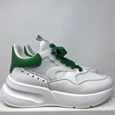 Alexander McQueen Oversized Men s Runner Size 43 EU 10 US White Green