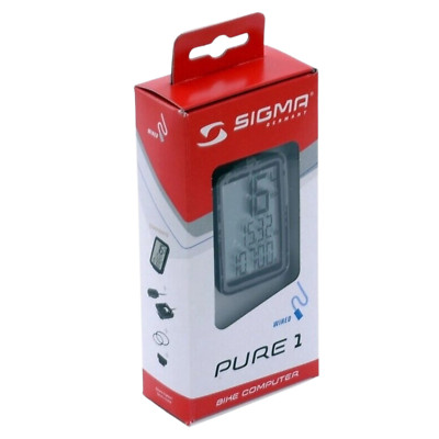 SIGMA Pure 1 Basic Bicycle Computer, Wired | Speed, Distance, Time | Compact