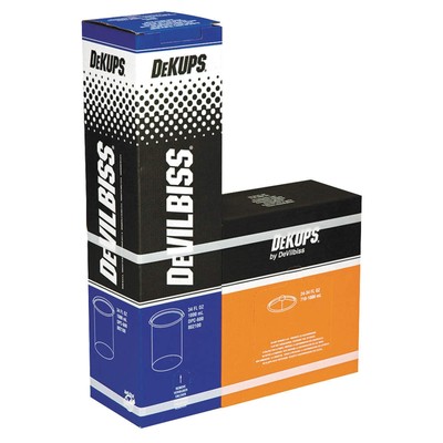 DeVilbiss DPC600 DeKups Disposable Cup and Lid, White