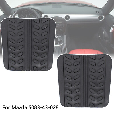 For Mazda Truck B2000 B2200 B2600 2Pcs Brake / Clutch Pedal Pads Cover Rubber