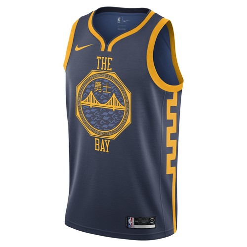 [AJ4611-427] Мужская футболка Nike NBA Golden State Warriors City Edition Swingman