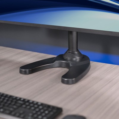 VIVO Steel Quad Monitor Mount Adjustable 3 + 1 Stand | 4 Screens up to 32"