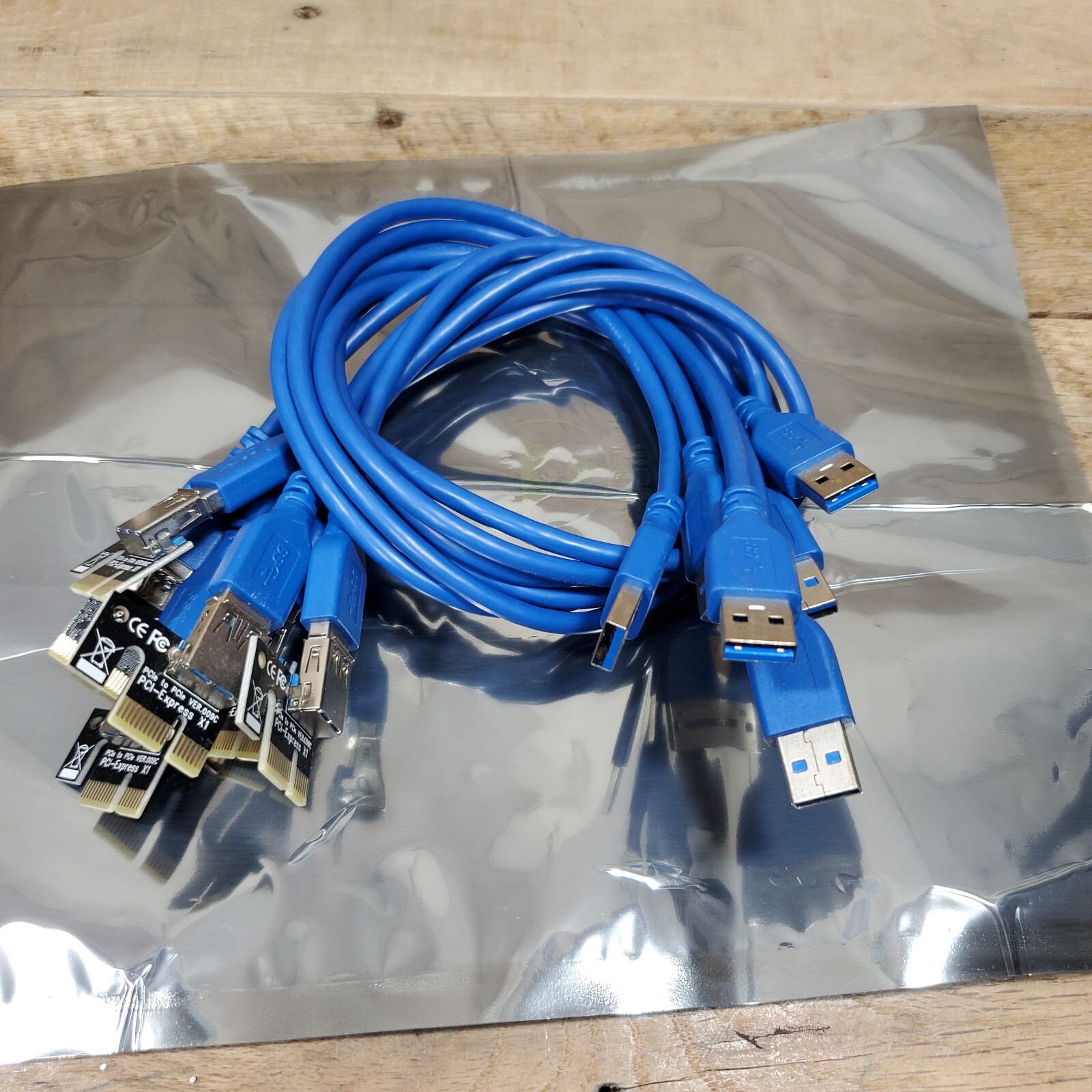 X6 PCIe X1 Adapter PCI E 1X to USB 3.0 Female for PCI Express Riser Mining Lot