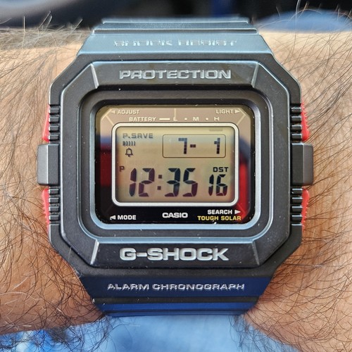 Casio G-SHOCK G-5500-1JF Tough Solar World Time Mens Digital Casio G-SHOCK G-5500-1JF Tough Solar World Time Mens Digital