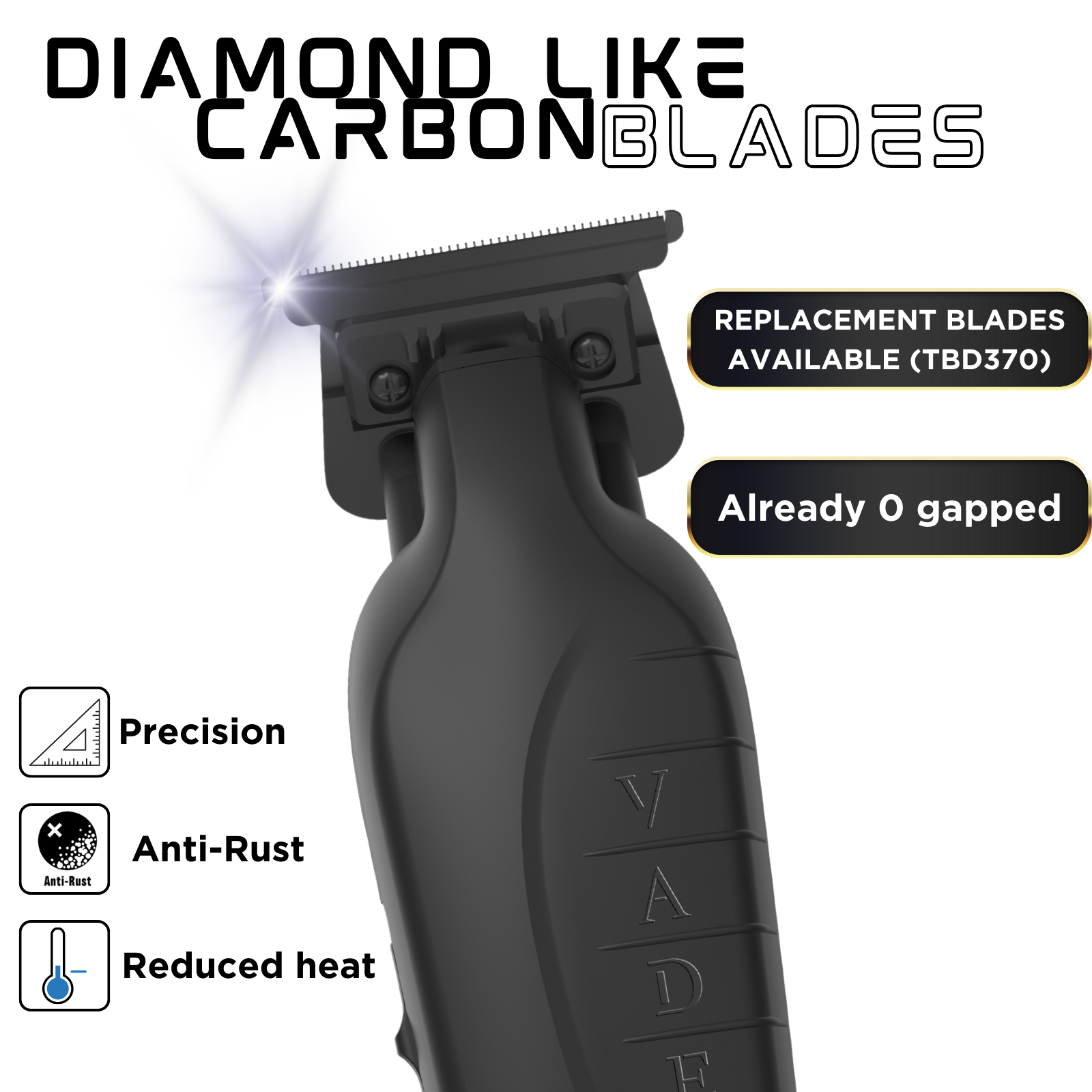 Supreme Trimmer Replacement DLC T-Blade TBD370 | for Vader Trimmer | Graphite