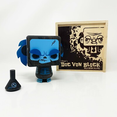 Doc Von Block - X-Ray - Wood Figure - 2008 Scott Tolleson - Limed Edition of 150