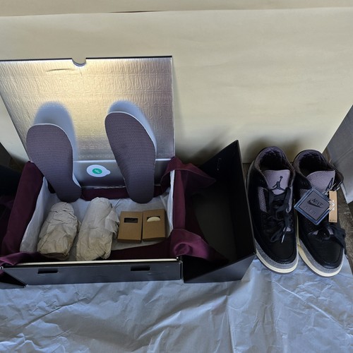 Pre-owned Jordan Air  3 Retro X A Ma Maniere Wyws, Us Size 11w-13w, Brand New, Fz4811-001 In Black