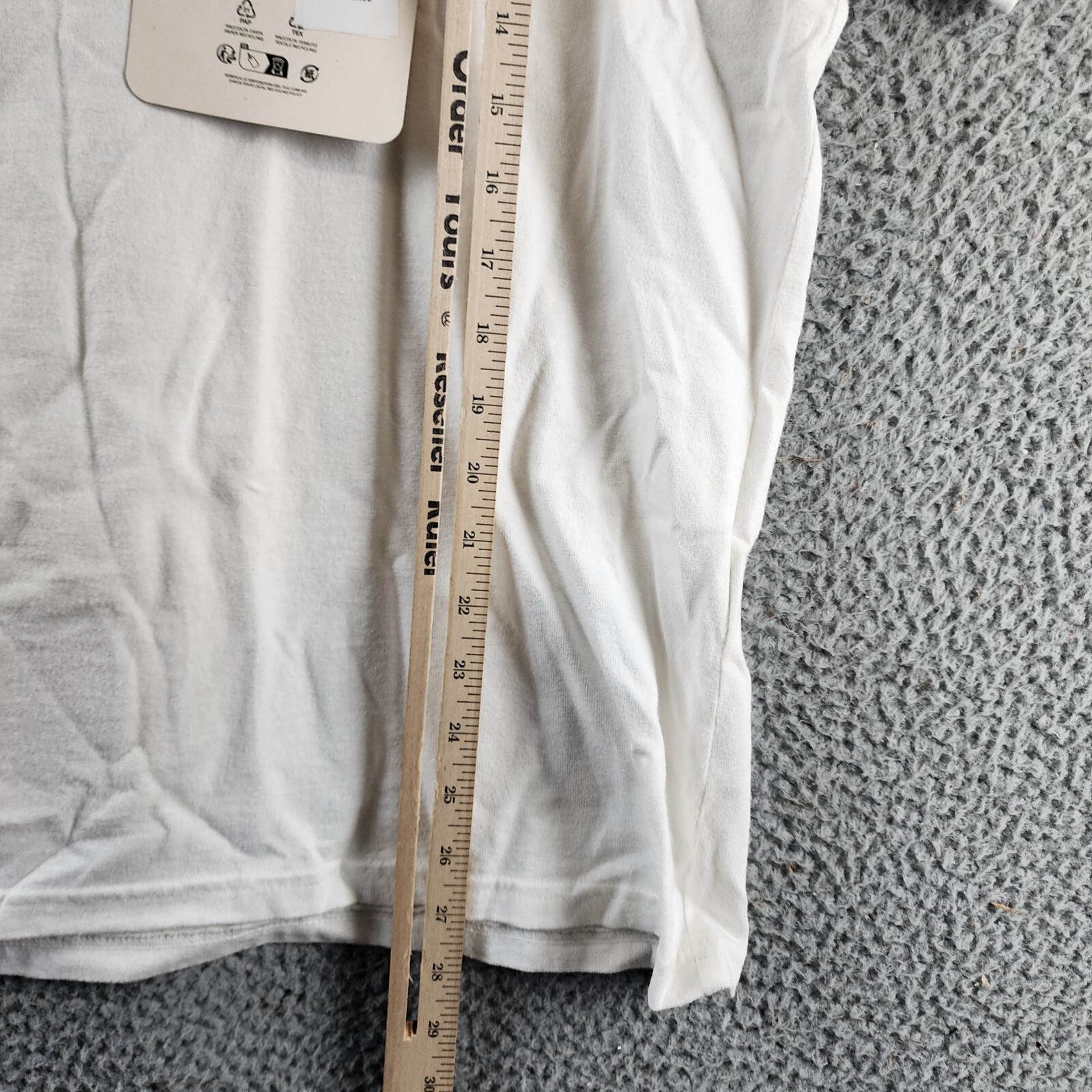 Roy Roger's X Dave's New York Industrial Print Tee Men's M White Crew Neck S/S - Picture 10 of 16