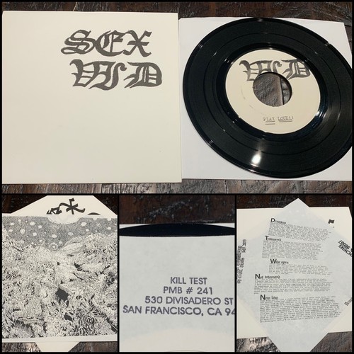 SEX VID Drugging EP 7” Vinyl 500-Cold Sweat Cult Ritual Mind