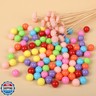 Laviesto 0.47inch(12mm) Game Replacement Marbles Balls,96pcs Acrylic Balls for Rainbow Bead Game,Color Sorting Toy,DIY Craft(8 Colors)