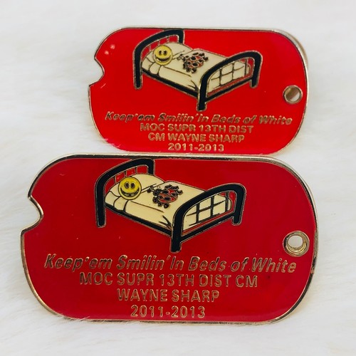 Military Order of the Cootie MOC 13th District Oregon Member Dog Tag Pin Lot