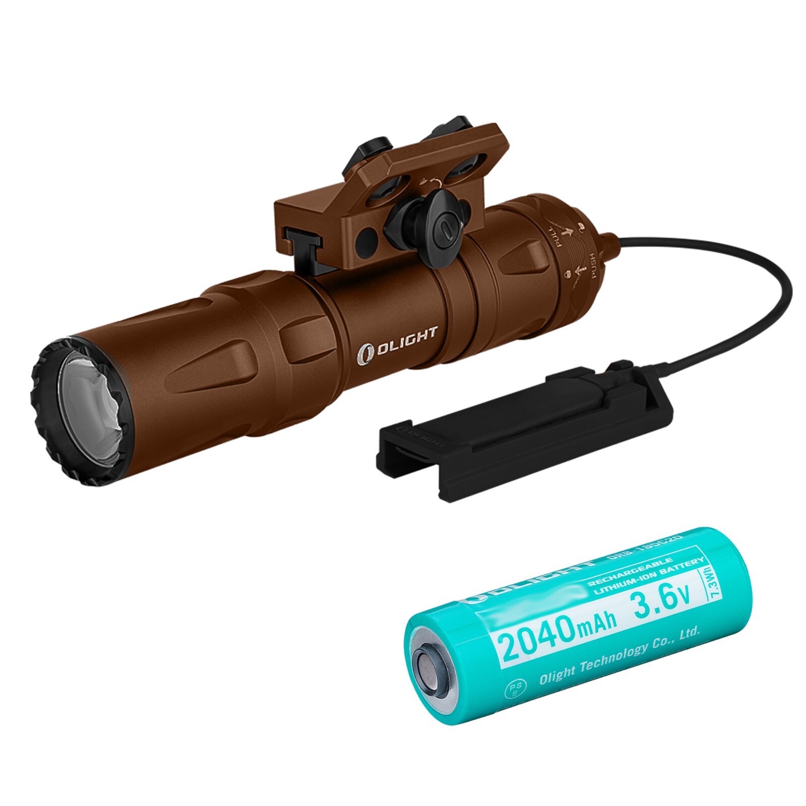 Olight Odin Mini Desert Tan 1250 Lumen Rechargeable Rail