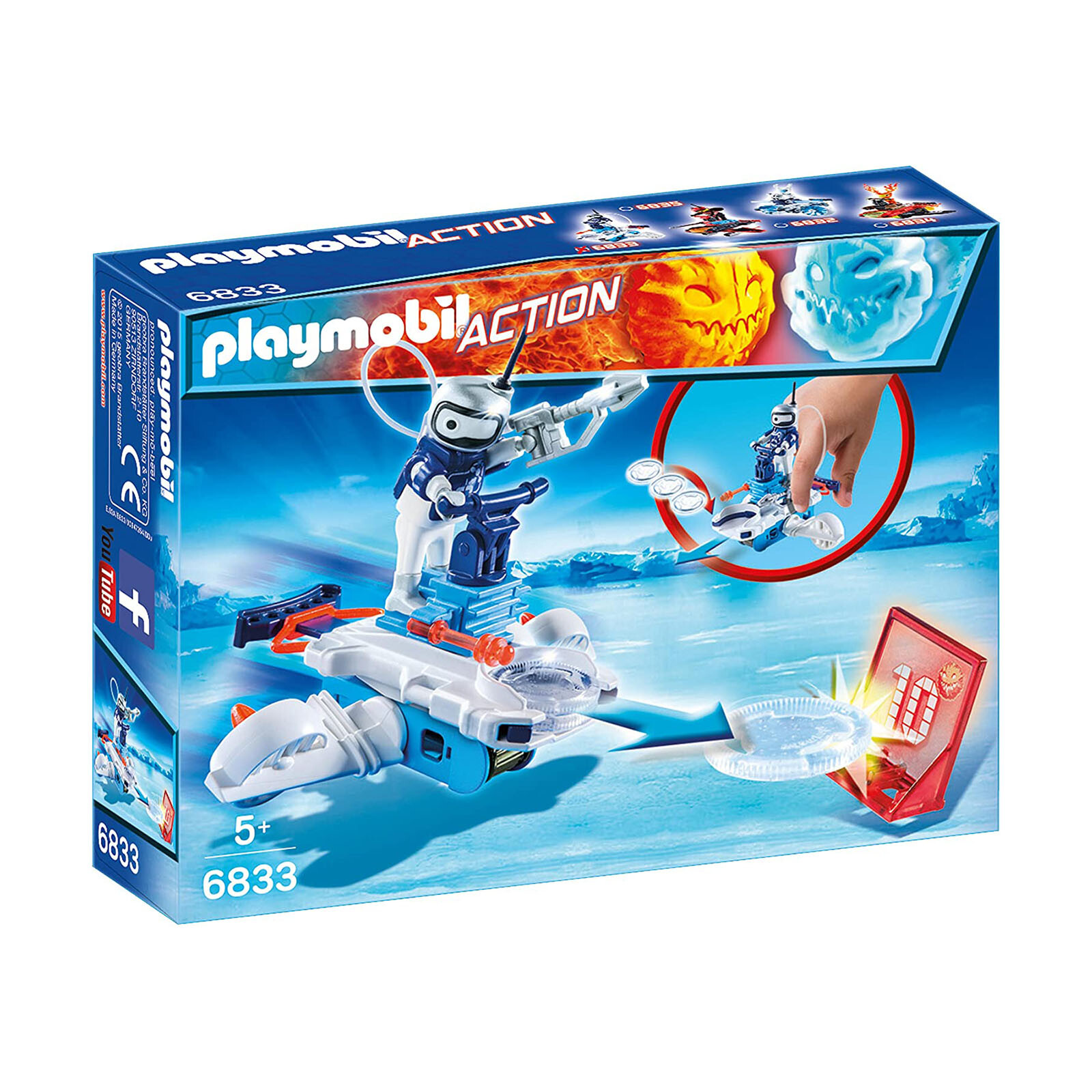 Игровой набор Playmobil Action Icebolt с конструктором Disc Shooter - 6833 НОВЫХ обучающих игрушки