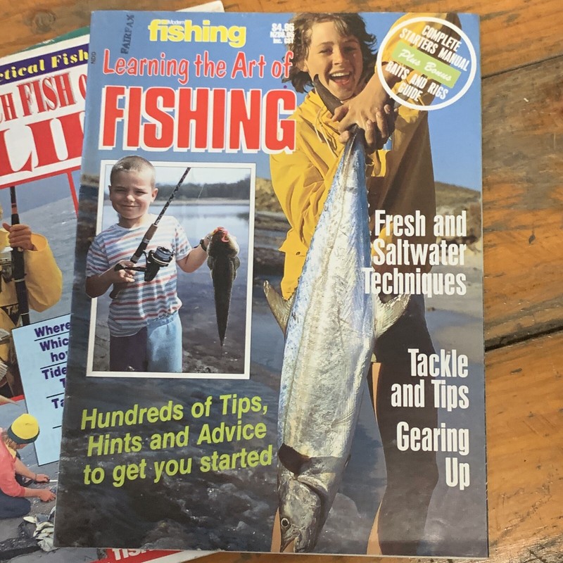 LOT X4 FISHING MAGAZINES ESTUARIES LEARN FISHING KIDS HOLIDAY COASTAL