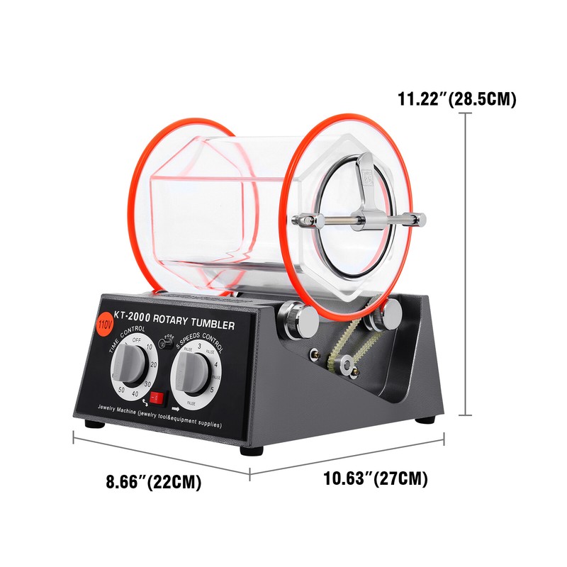 5KG Rotary Tumbler Surface Polisher Jewelry Polishing Finishing Machine✅✅✅✅✅