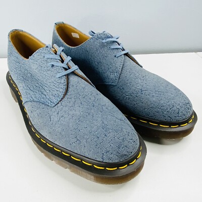 Dr Martens 1461 Mens 8 Oxford Shoes Blue Stead Leather Made In England US Sz 9